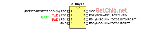 Программый UART в ATtiny13