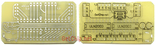 плата драйвера на ULN2003