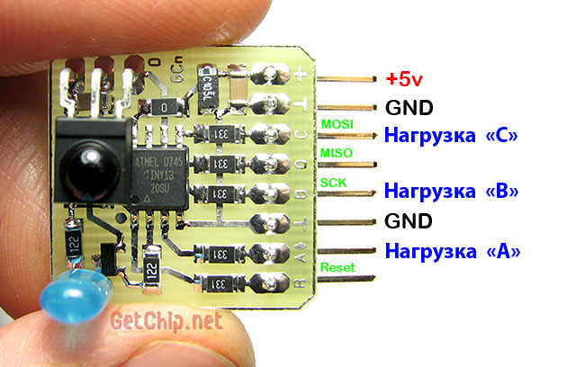 IR-از راه دور (ATtiny13)